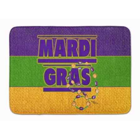 Carolines Treasures Mardi Gras Machine Washable Memory Foam Mat 8388RUG